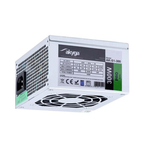 Zasilacz SFX Akyga AK-S1-300 300W 80mm Spraw >70% Zasilacz SFX Akyga AK-S1-300 300W 80mm Spraw >70%