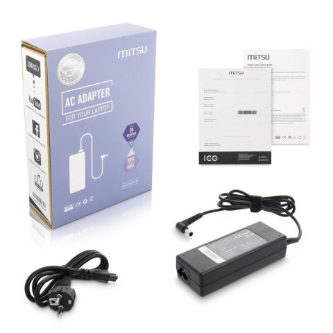 Zasilacz sieciowy Mitsu 19.5V 4.7A (6.5x4.4 pin) do notebooka Sony Zasilacz sieciowy Mitsu 19.5V 4.7A (6.5x4.4 pin) do notebooka Sony