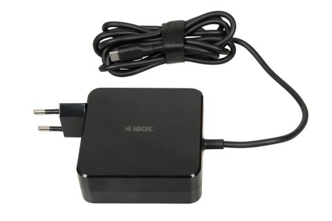Zasilacz sieciowy iBOX IUZ100TC do notebooków z USB-C Power Delivery 100W Zasilacz sieciowy iBOX IUZ100TC do notebooków z USB-C Power Delivery 100W
