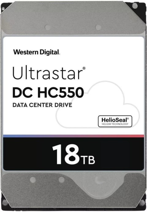 Dysk Western Digital Ultrastar DC HC550 He18 18TB 3,5" 7200 512MB SATA III 512e SE WUH721818ALE6L4 Dysk Western Digital Ultrastar DC HC550 He18 18TB 3,5" 7200 512MB SATA III 512e SE WUH721818ALE6L4