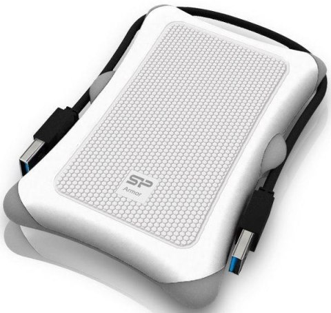 Dysk zewnętrzny Silicon Power ARMOR A30 1TB 2,5" 5400 USB 3.0 WHITE / PANCERNY / wstrząsoodporny Dysk zewnętrzny Silicon Power ARMOR A30 1TB 2,5" 5400 USB 3.0 WHITE / PANCERNY / wstrząsoodporny