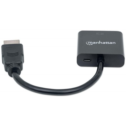 Kabel adapter Manhattan HDMI na VGA 1080p MicroUSB Kabel adapter Manhattan HDMI na VGA 1080p MicroUSB