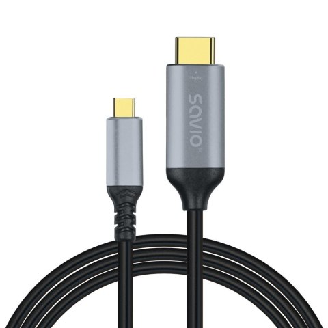 Kabel adapter Savio CL-184 USB-C do HDMI v2.0b, 3m, miedź Kabel adapter Savio CL-184 USB-C do HDMI v2.0b, 3m, miedź