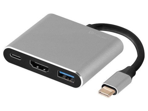 Kabel adapter USB-C Tracer TRAPOD46847 USB-C HDMI 4K USB 3.0 PDW 100W Kabel adapter USB-C Tracer TRAPOD46847 USB-C HDMI 4K USB 3.0 PDW 100W
