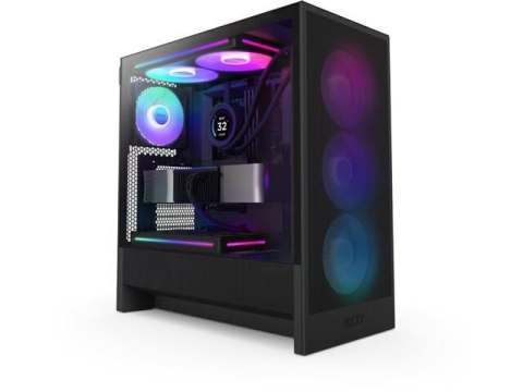 Obudowa NZXT H5 Flow RGB (2024) Midi Tower z oknem Czarna Obudowa NZXT H5 Flow RGB (2024) Midi Tower z oknem Czarna