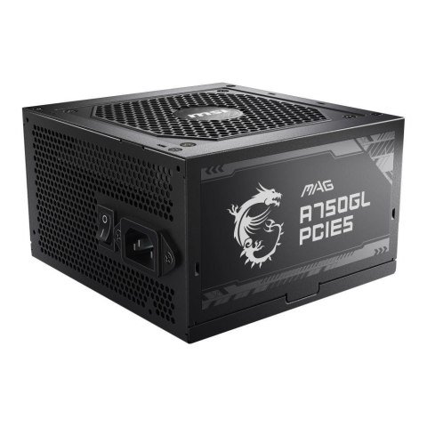 Zasilacz MSI MAG A750GL PCIE5 750W 120mm 80plus Gold Zasilacz MSI MAG A750GL PCIE5 750W 120mm 80plus Gold