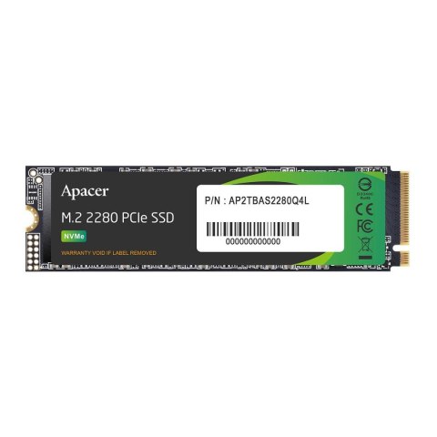 Dysk SSD Apacer AS2280Q4L 1TB M.2 2280 PCIe Gen4x4 (3600/3000 MB/s) 3D NAND