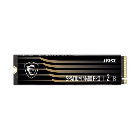 Dysk SSD MSI SPATIUM M480 Pro 2TB M.2 2280 PCIe 4.0 NVMe (7400/7000 MB/s) 3D NAND Dysk SSD MSI SPATIUM M480 Pro 2TB M.2 2280 PCIe 4.0 NVMe (7400/7000 MB/s) 3D NAND
