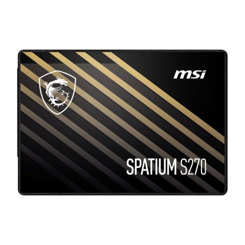 Dysk SSD MSI SPATIUM S270 480GB SATA3 2.5" (500/450 MB/s) 3D NAND 7mm Dysk SSD MSI SPATIUM S270 480GB SATA3 2.5" (500/450 MB/s) 3D NAND 7mm