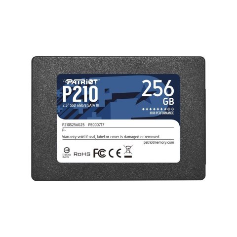 Dysk SSD Patriot P210 256GB 2.5" SATA3 (500/400 MB/s) 7mm Dysk SSD Patriot P210 256GB 2.5" SATA3 (500/400 MB/s) 7mm