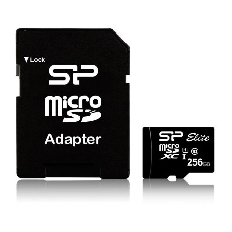 Karta pamięci microSDXC Silicon Power Elite 256GB Class 10, UHS-I, U1 + adapter SD Karta pamięci microSDXC Silicon Power Elite 256GB Class 10, UHS-I, U1 + adapter SD