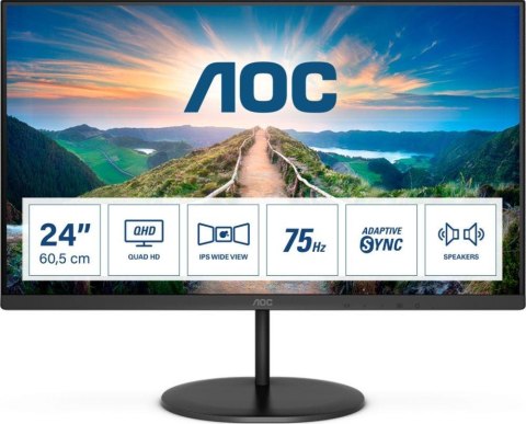 Monitor AOC 23,8" Q24V4EA HDMI DP głośniki Monitor AOC 23,8" Q24V4EA HDMI DP głośniki