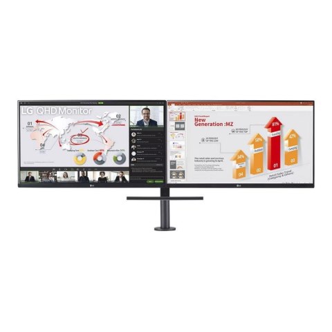 Monitor LG 27" 27QP88DP-BS QHD Ergo Dual HDMI 2xDP VGA DVI-D USB-C Monitor LG 27" 27QP88DP-BS QHD Ergo Dual HDMI 2xDP VGA DVI-D USB-C