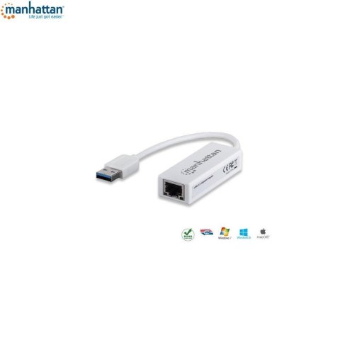 Karta sieciowa Manhattan USB 3.0 na RJ45 10/100/1000 Gigabit Karta sieciowa Manhattan USB 3.0 na RJ45 10/100/1000 Gigabit