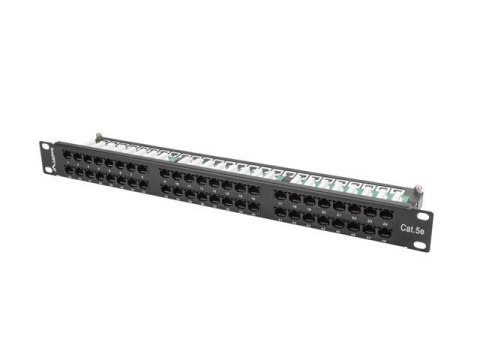 Patch panel Lanberg PPU5-1048-B 48 port 1U kat.5e czarny Patch panel Lanberg PPU5-1048-B 48 port 1U kat.5e czarny
