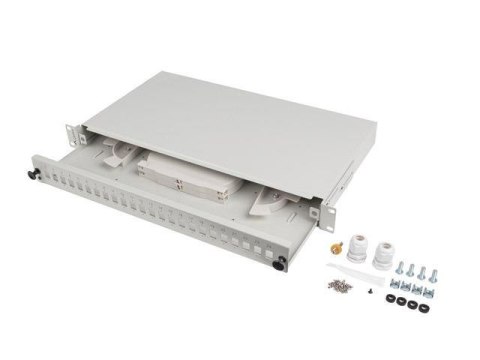 Przełącznica światłowodowa Lanberg 24xSC Simplex / 24xLC Duplex RACK 19" 1U Szara + akcesoria Przełącznica światłowodowa Lanberg 24xSC Simplex / 24xLC Duplex RACK 19" 1U Szara + akcesoria