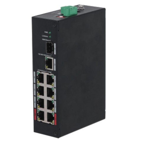 Switch niezarządzalny Dahua PFS3110-8ET-96-V2 8x 100Mb/s PoE + 1x 1000Mb/s + 1x SFP 1000Mb/s Switch niezarządzalny Dahua PFS3110-8ET-96-V2 8x 100Mb/s PoE + 1x 1000Mb/s + 1x SFP 1000Mb/s