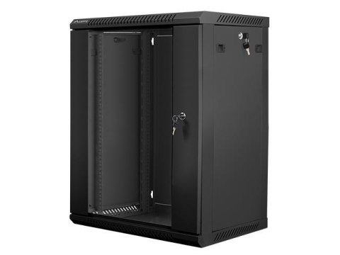 Szafa instalacyjna Rack wisząca 19" 15U 600x450 czarna Lanberg (flat pack) Szafa instalacyjna Rack wisząca 19" 15U 600x450 czarna Lanberg (flat pack)