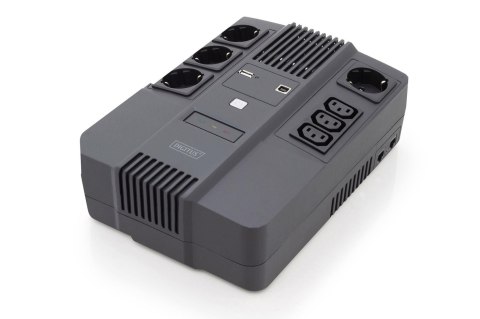 Zasilacz awaryjny UPS DIGITUS Line-Interactive LED DESKTOP 800VA/480W AVR 4x Schuko CEE 7/3, 3x IEC C13, 1xRJ45, 1xUSB A/USB B Zasilacz awaryjny UPS DIGITUS Line-Interactive LED DESKTOP 800VA/480W AVR 4x Schuko CEE 7/3, 3x IEC C13, 1xRJ45, 1xUSB A/USB B
