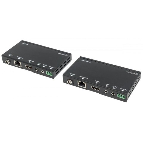 Extender HDMI Manhattan HDBASET po skrętce Cat.6/6a/7 4K IR POC do 40m Extender HDMI Manhattan HDBASET po skrętce Cat.6/6a/7 4K IR POC do 40m
