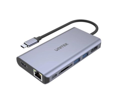 Hub USB-C Unitek D1056A, 2x USB 3.1, HDMI, DP, RJ45, SD Hub USB-C Unitek D1056A, 2x USB 3.1, HDMI, DP, RJ45, SD