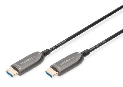 Kabel DIGITUS połączeniowy hybrydowy AOC HDMI 2.1 Ultra High Speed 8K60Hz UHD HDMI A/HDMI A M/M czarny 30m Kabel DIGITUS połączeniowy hybrydowy AOC HDMI 2.1 Ultra High Speed 8K60Hz UHD HDMI A/HDMI A M/M czarny 30m