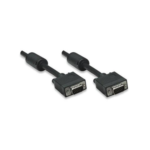 Kabel VGA Manhattan 15 M/15 M, 10m, ferryt, czarny Kabel VGA Manhattan 15 M/15 M, 10m, ferryt, czarny