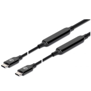 Kabel aktywny Manhattan USB-C 3.2 Gen2 M/M 8K*60Hz 3m czarny