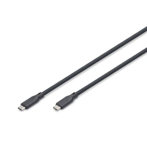 Kabel połączeniowy DIGITUS silikonowy USB-C - USB-C, USB 4 Gen2 20G 8K 240W, 2m czarny Kabel połączeniowy DIGITUS silikonowy USB-C - USB-C, USB 4 Gen2 20G 8K 240W, 2m czarny