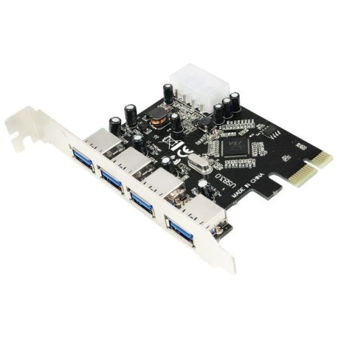 Kontroler PCI-Express LogiLink PC0057A 4x USB3.0 Kontroler PCI-Express LogiLink PC0057A 4x USB3.0