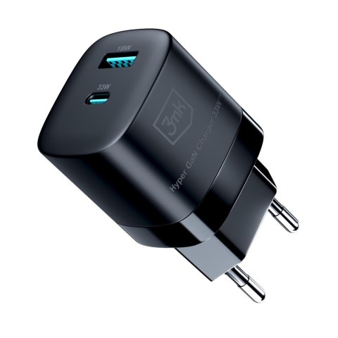 Ładowarka sieciowa 3mk Hyper GaN Charger 33W Czarna Ładowarka sieciowa 3mk Hyper GaN Charger 33W Czarna