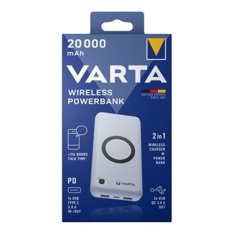 Powerbank Varta Wireless 20000 mAh Powerbank Varta Wireless 20000 mAh