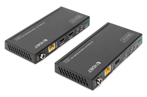 Przedłużacz/Extender DIGITUS HDMI HDBaseT 150m po Cat.5e/6/7 4K 60Hz PoC (Power over Cable) IR audio (zestaw) Przedłużacz/Extender DIGITUS HDMI HDBaseT 150m po Cat.5e/6/7 4K 60Hz PoC (Power over Cable) IR audio (zestaw)