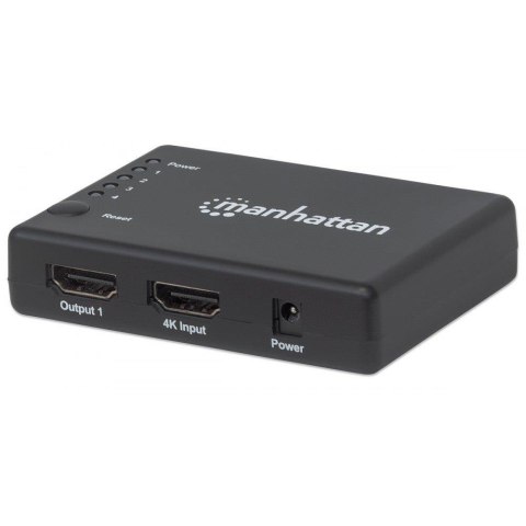 Rozdzielacz AV / Splitter Manhattan HDMI 1.4 1x4 4K 30Hz UHD 3D Rozdzielacz AV / Splitter Manhattan HDMI 1.4 1x4 4K 30Hz UHD 3D