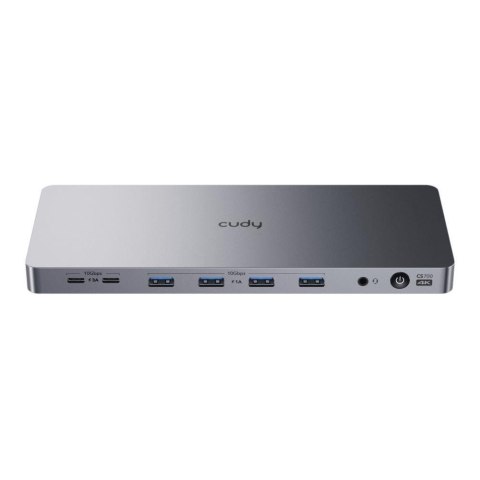 Stacja dokująca Cudy CS700 2xHDMI 2xDP 4xUSB-A 2xUSB-C RJ-45 audio Stacja dokująca Cudy CS700 2xHDMI 2xDP 4xUSB-A 2xUSB-C RJ-45 audio