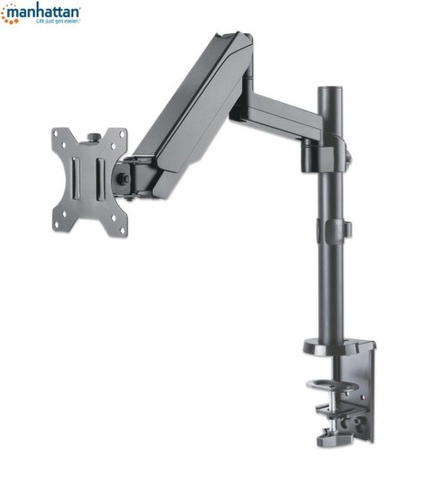 Uchwyt biurkowy LCD/LED Manhattan 17"-32", 8kg, sprężyna gazowa, czarny Uchwyt biurkowy LCD/LED Manhattan 17"-32", 8kg, sprężyna gazowa, czarny