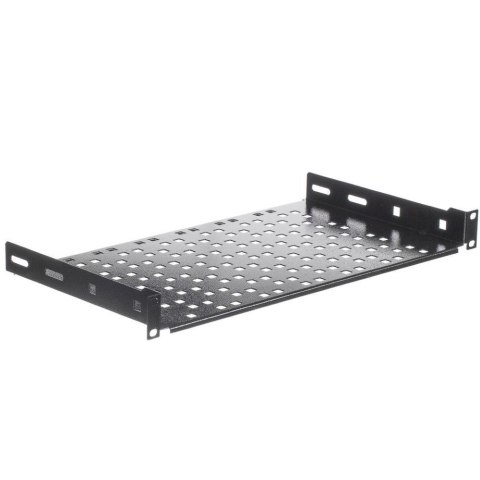 Półka do szafy 19'' Netrack 1U/250mm, czarny Półka do szafy 19'' Netrack 1U/250mm, czarny