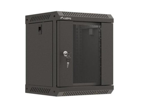 Szafa instalacyjna Rack Lanberg Wisząca 10" 6U 300x300 Drzwi przeszklone (flat pack) Czarna Szafa instalacyjna Rack Lanberg Wisząca 10" 6U 300x300 Drzwi przeszklone (flat pack) Czarna