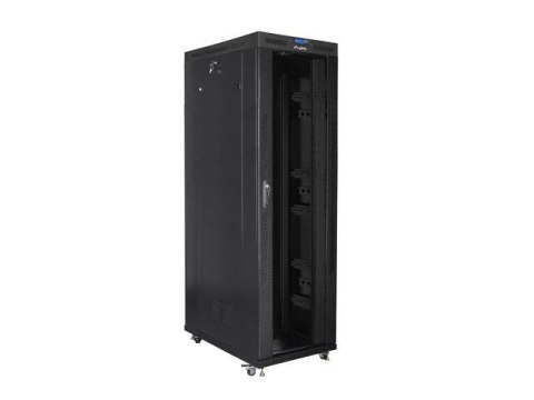 Szafa instalacyjna Rack stojąca 19" 42U 800x1200 czarna drzwi szklane LCD Lanberg (flat pack) Szafa instalacyjna Rack stojąca 19" 42U 800x1200 czarna drzwi szklane LCD Lanberg (flat pack)