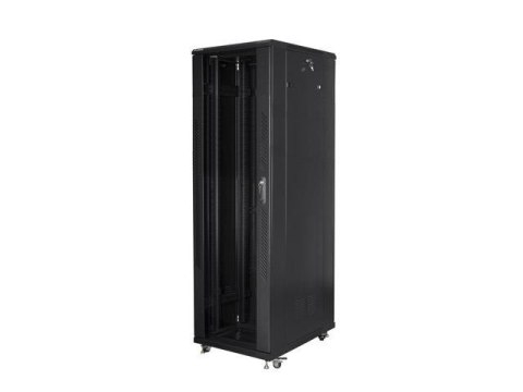 Szafa instalacyjna Rack stojąca 19" 42U 800x800 Drzwi Szklane czarna Lanberg (flat pack) Szafa instalacyjna Rack stojąca 19" 42U 800x800 Drzwi Szklane czarna Lanberg (flat pack)