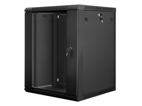 Szafa instalacyjna Rack wisząca 19" 15U 600x600 czarna Lanberg (flat pack) Szafa instalacyjna Rack wisząca 19" 15U 600x600 czarna Lanberg (flat pack)