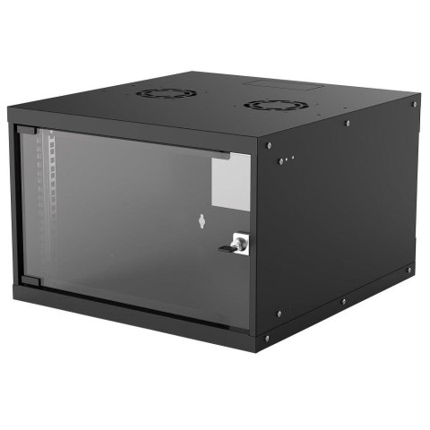 Szafa wisząca Intellinet BASIC, 6U, 540x560, Rack 19", szklane drzwi, FLATPACK, czarna Szafa wisząca Intellinet BASIC, 6U, 540x560, Rack 19", szklane drzwi, FLATPACK, czarna