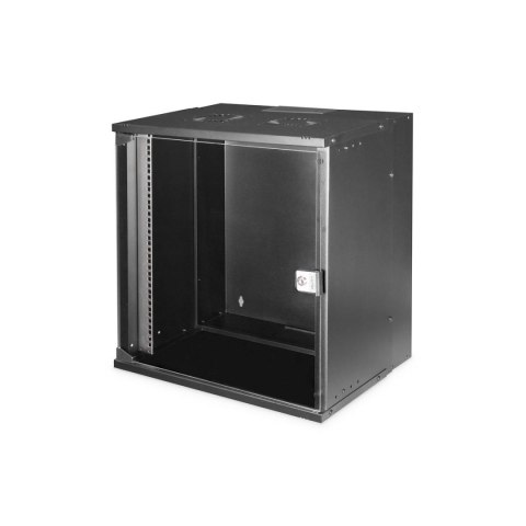 Szafa wisząca jednosekcyjna DIGITUS 19" 12U, SOHO PRO 595 x 540 x 400 mm, drzwi szyba, czarny, niezmontowana, 60kg Szafa wisząca jednosekcyjna DIGITUS 19" 12U, SOHO PRO 595 x 540 x 400 mm, drzwi szyba, czarny, niezmontowana, 60kg