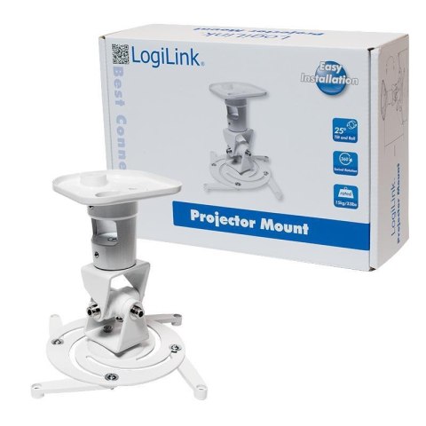 Uchwyt sufitowy LogiLink BP0003 do projektora biały Uchwyt sufitowy LogiLink BP0003 do projektora biały