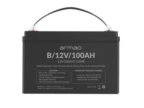 Akumulator Armac VRLA AGM 12V/100AH Uniwersalny Akumulator Armac VRLA AGM 12V/100AH Uniwersalny