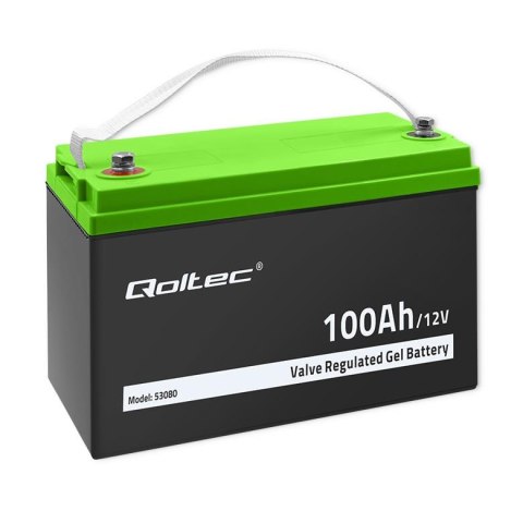 Akumulator żelowy Qoltec 12V | 100Ah | GEL | 29.3kg Akumulator żelowy Qoltec 12V | 100Ah | GEL | 29.3kg
