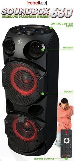 Głośnik Bluetooth TWS/FM/USB Rebeltec SoundBox 630 Głośnik Bluetooth TWS/FM/USB Rebeltec SoundBox 630