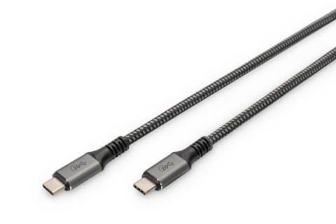 Kabel połączeniowy DIGITUS PREMIUM USB 4.0 Typ USB C/USB C M/M 20Gbps PD 3.0 60W 8K 30Hz czarny nylon 3m Kabel połączeniowy DIGITUS PREMIUM USB 4.0 Typ USB C/USB C M/M 20Gbps PD 3.0 60W 8K 30Hz czarny nylon 3m