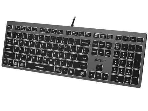 Klawiatura przewodowa A4Tech FSTYLER FX60H (White Backlit) czarno-grafitowa Klawiatura przewodowa A4Tech FSTYLER FX60H (White Backlit) czarno-grafitowa
