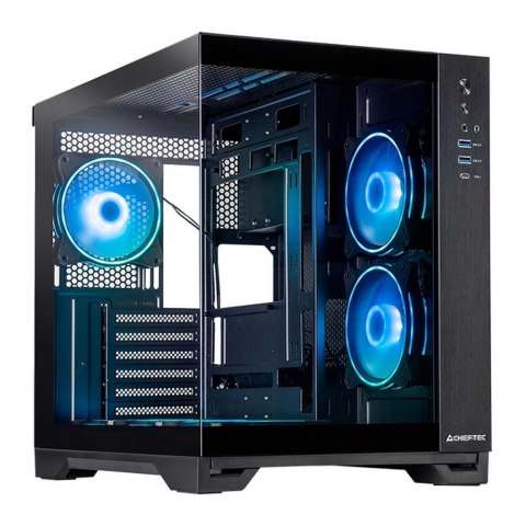 Obudowa Chieftec VISIO GM-30B-TG-OP ATX ARGB z oknem bez zasilacza czarna Obudowa Chieftec VISIO GM-30B-TG-OP ATX ARGB z oknem bez zasilacza czarna
